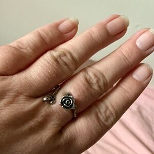 925 Silver Rose Ring